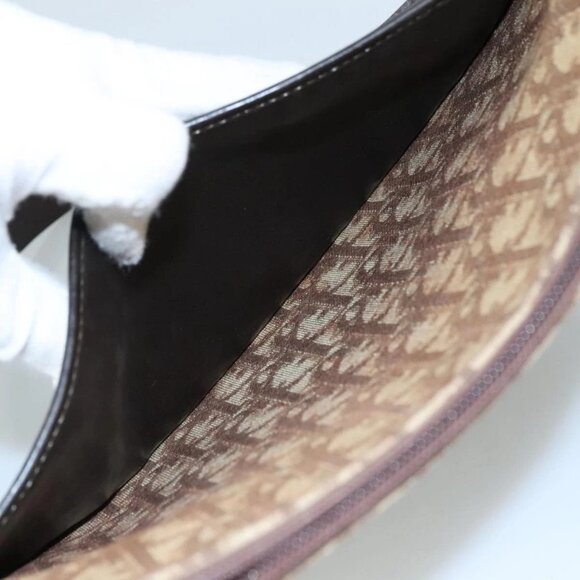 Christian Dior Trotter Canvas Shoulder Bag Brown Auth 105487 - Picture 13 of 16